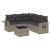 Set canapele de grădină cu perne, 6 piese gri deschis poliratan GartenMobel Dekor