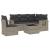 Set canapele de grădină cu perne, 6 piese gri deschis poliratan GartenMobel Dekor