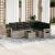 Set canapele de grădină cu perne, 7piese gri deschis poliratan GartenMobel Dekor