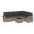 Set canapele de grădină cu perne, 7piese gri deschis poliratan GartenMobel Dekor