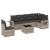 Set canapele de grădină cu perne, 7piese gri deschis poliratan GartenMobel Dekor
