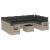 Set canapele de grădină cu perne 10 piese gri deschis poliratan GartenMobel Dekor