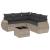 Set canapele de grădină cu perne, 6 piese gri deschis poliratan GartenMobel Dekor