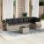 Set canapele de grădină cu perne, 7piese gri deschis poliratan GartenMobel Dekor
