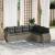Set canapele de grădină cu perne, 6 piese gri deschis poliratan GartenMobel Dekor