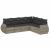 Set canapele de grădină cu perne, 6 piese gri deschis poliratan GartenMobel Dekor
