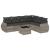 Set canapele de grădină cu perne, 7piese gri deschis poliratan GartenMobel Dekor