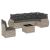 Set canapele de grădină cu perne, 7piese gri deschis poliratan GartenMobel Dekor