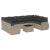 Set canapele de grădină cu perne 10 piese gri deschis poliratan GartenMobel Dekor