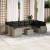 Set canapele de grădină cu perne 10 piese gri deschis poliratan GartenMobel Dekor