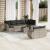 Set canapele de grădină cu perne 10 piese gri deschis poliratan GartenMobel Dekor