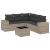 Set canapele de grădină cu perne, 6 piese gri deschis poliratan GartenMobel Dekor