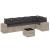 Set canapele de grădină cu perne, 7piese gri deschis poliratan GartenMobel Dekor