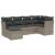 Set canapele de grădină cu perne, 6 piese gri deschis poliratan GartenMobel Dekor