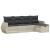 Set canapele de grădină cu perne, 5 piese gri deschis poliratan GartenMobel Dekor