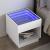 Noptieră cu LED infinity, alb, 50x50x50 cm GartenMobel Dekor