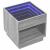 Noptieră cu LED infinity, gri sonoma, 50x50x50 cm GartenMobel Dekor