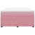 Pat box spring cu saltea, roz, 140x200 cm, catifea GartenMobel Dekor