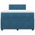 Pat box spring cu saltea, albastru, 120x200 cm, catifea GartenMobel Dekor