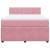 Pat box spring cu saltea, roz, 140x200 cm, catifea GartenMobel Dekor