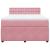 Pat box spring cu saltea, roz, 140x200 cm, catifea GartenMobel Dekor
