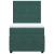 Pat box spring cu saltea, verde închis, 90x200 cm, catifea GartenMobel Dekor