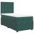 Pat box spring cu saltea, verde închis, 90x200 cm, catifea GartenMobel Dekor