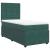 Pat box spring cu saltea, verde închis, 90x200 cm, catifea GartenMobel Dekor