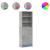 Dulap înalt cu LED gri beton 69x32,5x200 cm lemn prelucrat GartenMobel Dekor