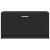 Bancheta pantofar, negru, 80x24x45 cm, lemn prelucrat GartenMobel Dekor