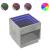 Măsuță de cafea cu LED infinity, gri beton, 50x50x50 cm GartenMobel Dekor