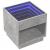 Măsuță de cafea cu LED infinity, gri beton, 50x50x50 cm GartenMobel Dekor