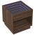 Măsuță de cafea cu LED infinity, stejar maro, 50x50x50 cm GartenMobel Dekor
