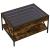 Măsuță de cafea cu LED infinity, stejar fumuriu, 70x50x38 cm GartenMobel Dekor