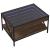Măsuță de cafea cu LED infinity, stejar maro, 70x50x38 cm GartenMobel Dekor