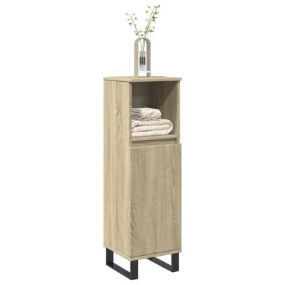 Dulap de baie, stejar sonoma, 30x30x100 cm, lemn prelucrat GartenMobel Dekor