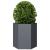 Jardinieră de grădină antracit 46x40x45 cm oțel hexagonal GartenMobel Dekor