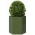 Jardinieră grădină verde măsliniu 46x40x45 cm oțel hexagonal GartenMobel Dekor