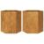 Jardinieră grădină 2 buc. 46x40x45cm oțel corten hexagonală GartenMobel Dekor