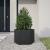 Jardinieră de grădină negru 69x60x45 cm oțel hexagonal GartenMobel Dekor