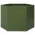 Jardinieră grădină verde măsliniu 69x60x45 cm oțel hexagonal GartenMobel Dekor