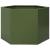 Jardinieră grădină verde măsliniu 69x60x45 cm oțel hexagonal GartenMobel Dekor