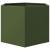 Jardinieră grădină verde măsliniu 69x60x45 cm oțel hexagonal GartenMobel Dekor
