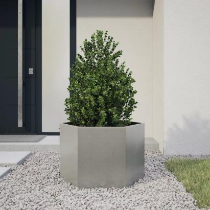 Jardinieră de grădină 69x60x45 cm oțel inoxidabil hexagonal GartenMobel Dekor