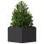 Jardinieră de grădină negru 104x90x45 cm oțel hexagonal GartenMobel Dekor