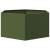 Jardinieră grădină verde măsliniu 104x90x45 cm oțel hexagonal GartenMobel Dekor