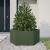 Jardinieră grădină verde măsliniu 104x90x45 cm oțel hexagonal GartenMobel Dekor