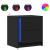 Noptiere cu lumini LED, 2 buc., negru, lemn prelucrat GartenMobel Dekor
