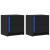 Noptiere cu lumini LED, 2 buc., negru, lemn prelucrat GartenMobel Dekor