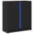 Dulap cu LED, negru, 77x34x85 cm, lemn prelucrat GartenMobel Dekor